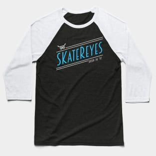 SKateReyes - Retro (Blue Writing) Baseball T-Shirt